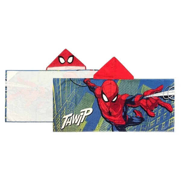 spider man hooded towel