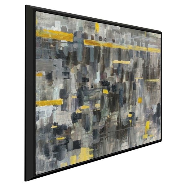 "Reflections Crop II" Print on Canvas in Floating Frame