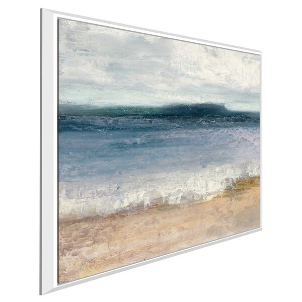 "Indigo Isle II" by Julia Purinton Print on Canvas in Floating Frame