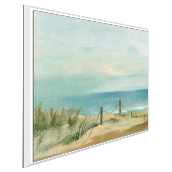 "Serenity on the Beach II" by Silvia Vassileva Print on Canvas in Floating Frame