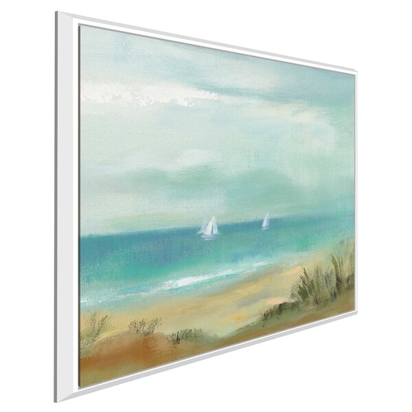 "Serenity on the Beach I" by Silvia Vassileva Print on Canvas in Floating Frame