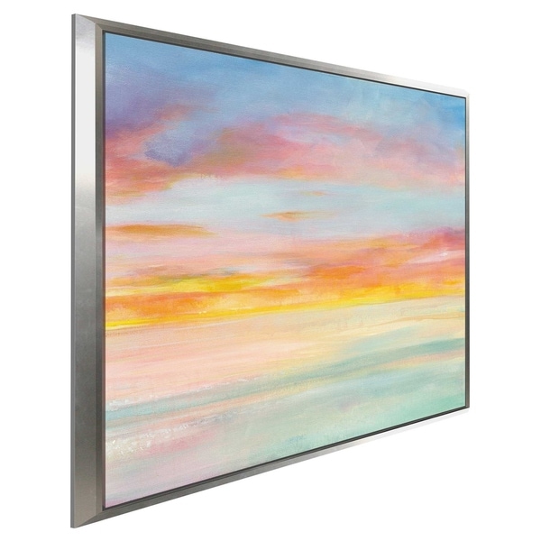 "Pastel Sky I" Print on Canvas in Floating Frame