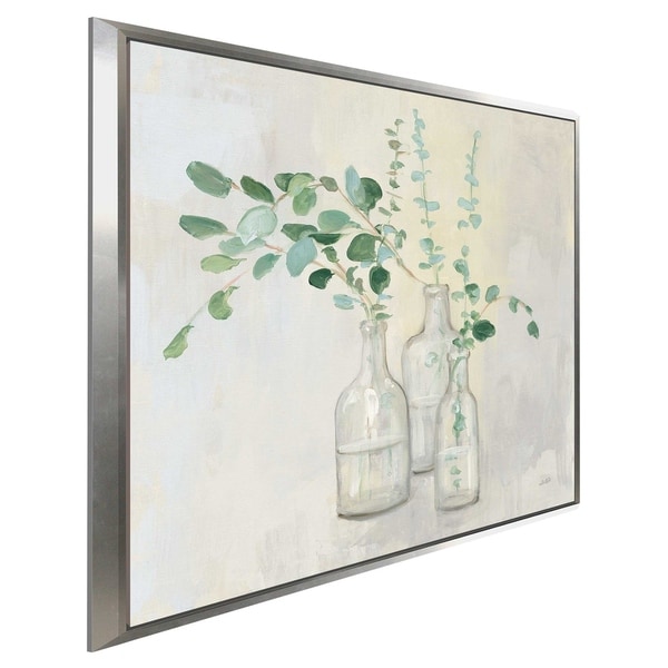"Summer Cuttings I" by Julia Purinton Print on Canvas in Floating Frame