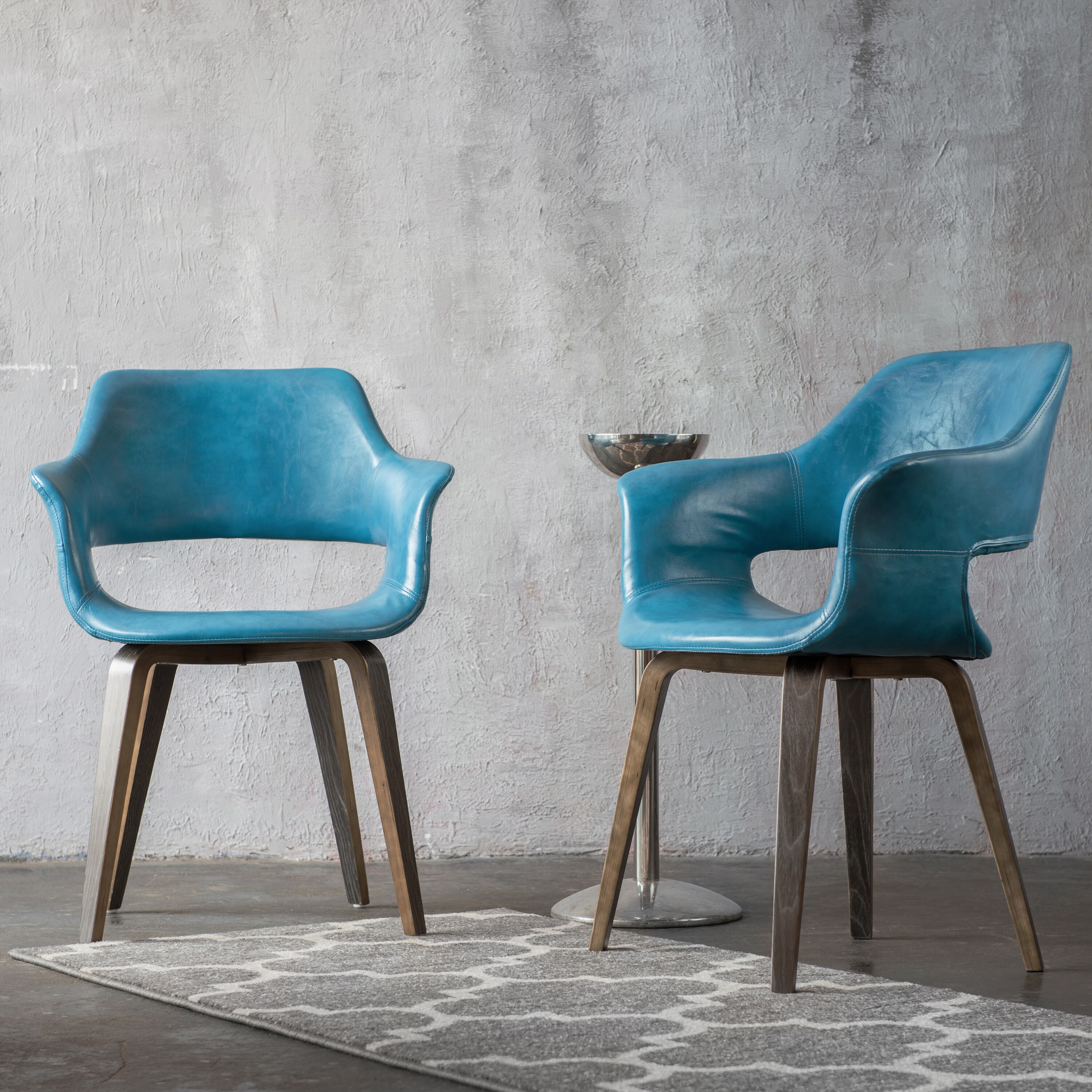 Teal accent chair set of online 2