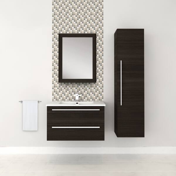 Cutler Kitchen Bath Silhouette Collection Dark Chocolate 30 Cutler Kitchen Bath Silhouette Collection Dark Chocolate 30 Inch 2 Drawer Wall Mount