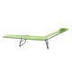 Outsunny Aluminum Lightweight Outdoor Patio Folding Chaise Lounge Chair - Green - Thumbnail 1
