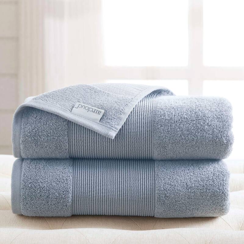 Modern Threads Air Cloud 2-Pack Oversized Bath Sheet Set - Blue