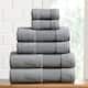 Modern Threads Air Cloud 6-Piece Bath Towel Set - Charcoal
