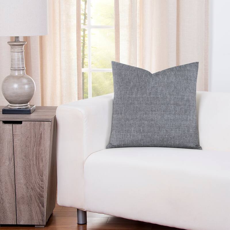 Siscovers Pacific Designer Throw Pillow with Removable Cover - Charcoal - 16 x 16