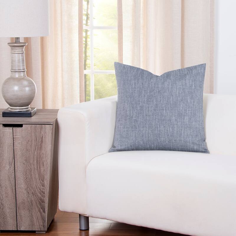 Siscovers Pacific Designer Throw Pillow with Removable Cover - Denim - 20 x 20