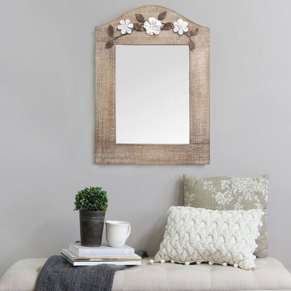 Shop Stratton Home Decor Belle Mirror White Washed Overstock