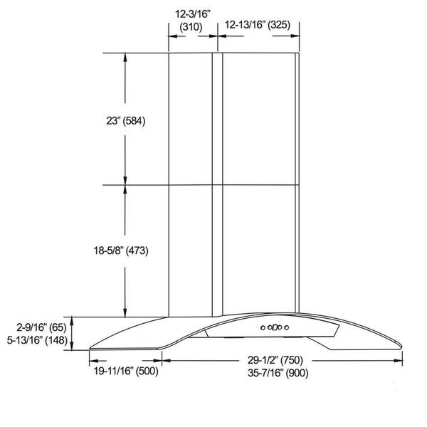 Shop Kobe Cxx81 Qf Mbk 1 Brillia 30 Or 36 Inch Wall Mount