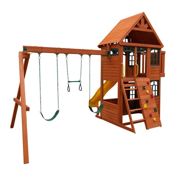 brockwell wooden swing set