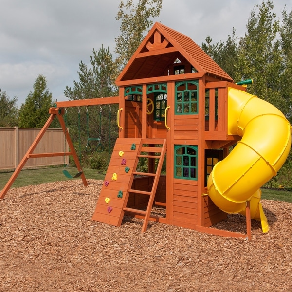 kidkraft twin mountain lodge playset