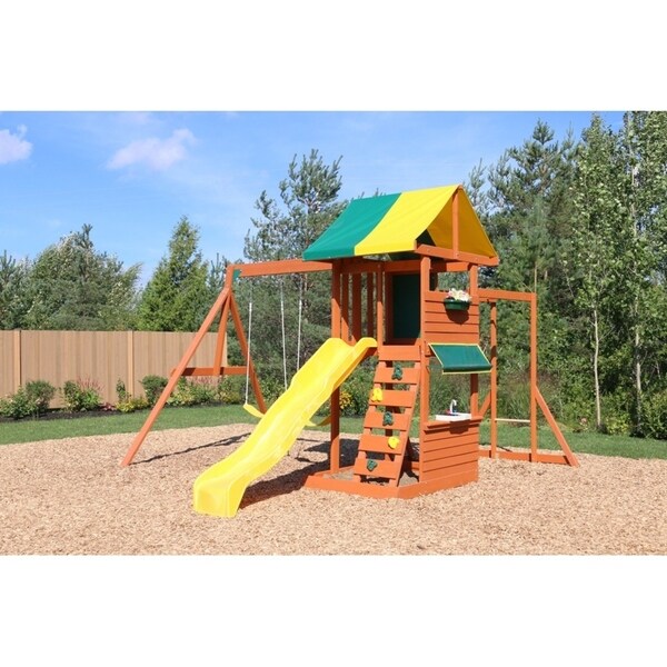 kidkraft hazelwood wooden swing set