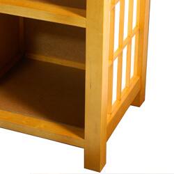 Handmade Shoji End Table with Shelves (China)