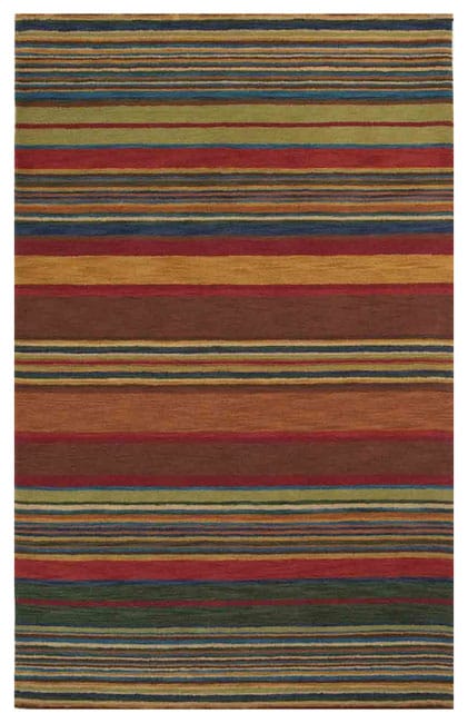 Hand tufted Inca Striped Wool Rug (41 X 65)