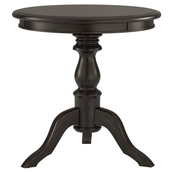 Shop Black Friday Deals On Beckett Antique Wood Pedestal Accent Table By Inspire Q Classic 26x26 Overstock 22195538