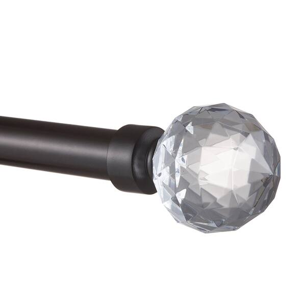 Shop Ati Home Crystal Ball 1 Curtain Rod And Finial Set Free