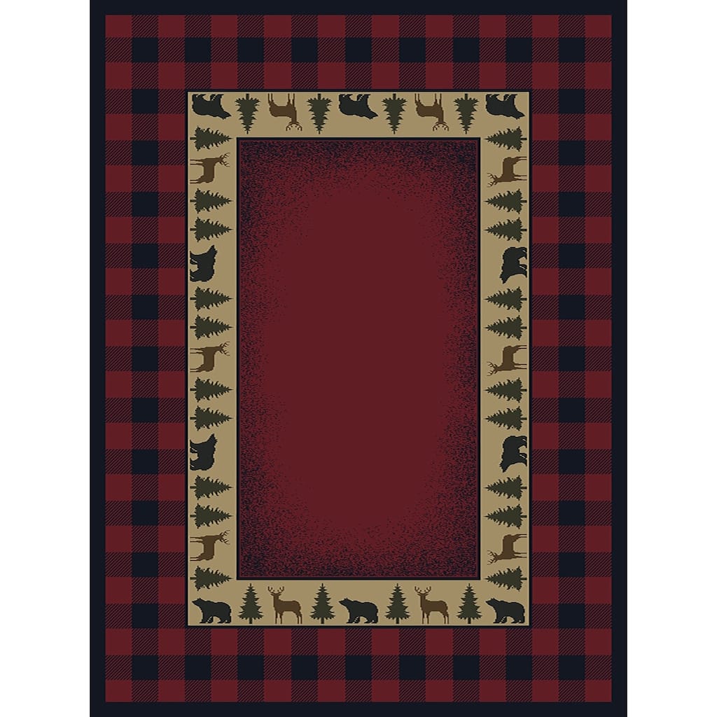 Ridgeland Buffalo Plaid Accent Rug (3'11 x 5'3) - 3'11 x 5'3