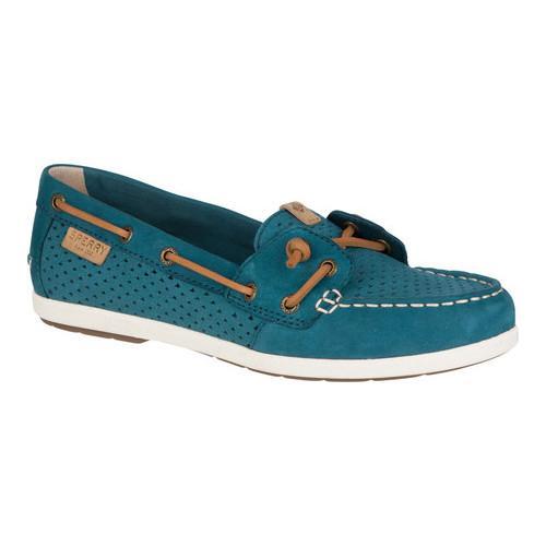 teal sperrys
