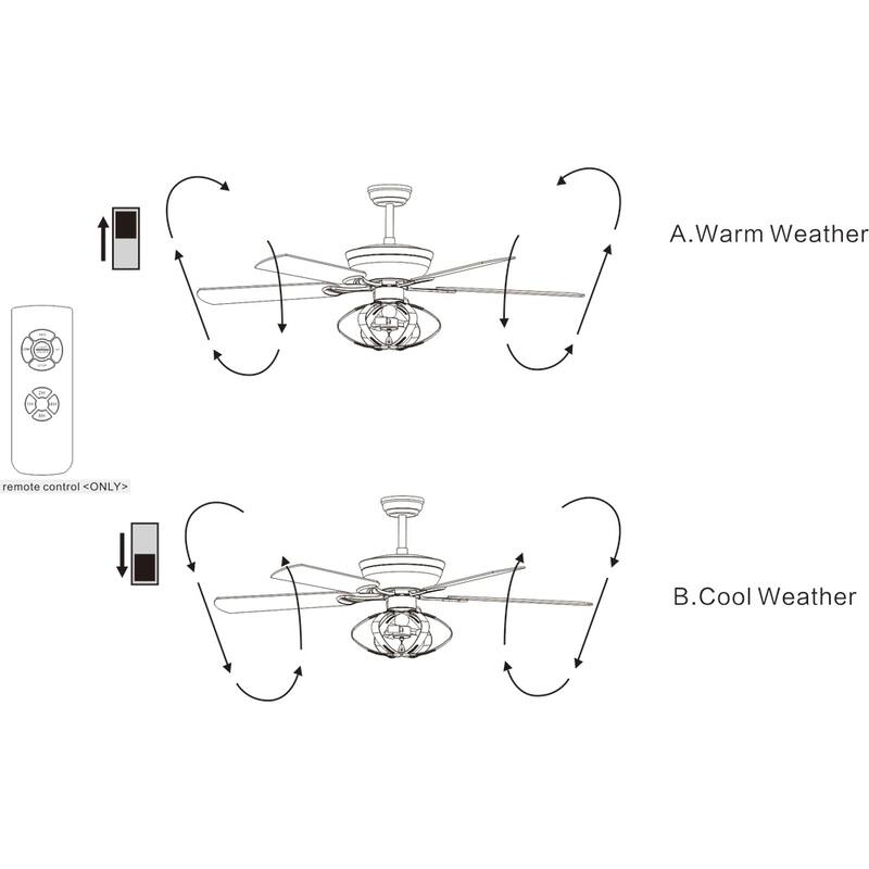 Tatiana 52-inch Lighted Ceiling Fan Royal Chandelier
