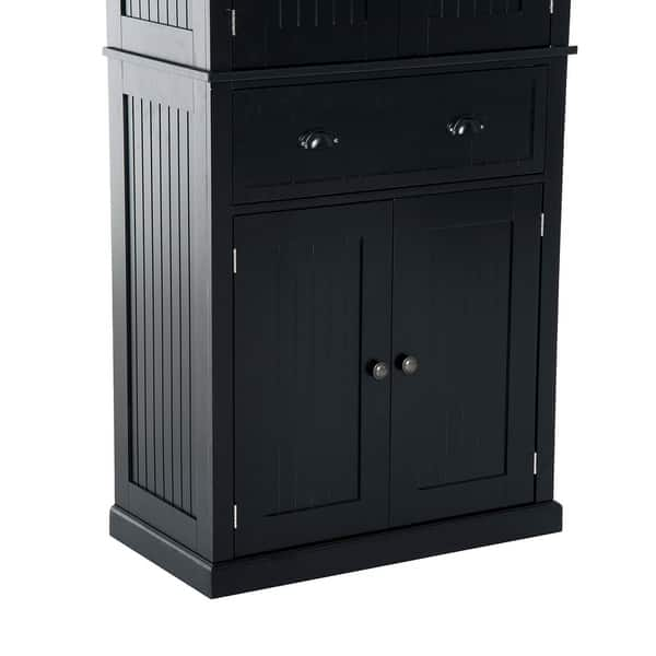 Shop Homcom Tall 72 Traditional Colonial Style Standing Kitchen