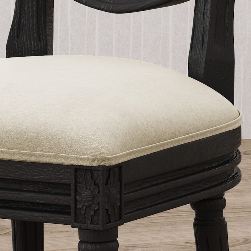 Hiro Traditional Fabric Dining Chairs by Christopher Knight Home