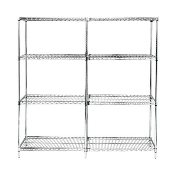 Quantum Storage Systems Wire 4 Shelf Starter Unit 18" x 48" x 54