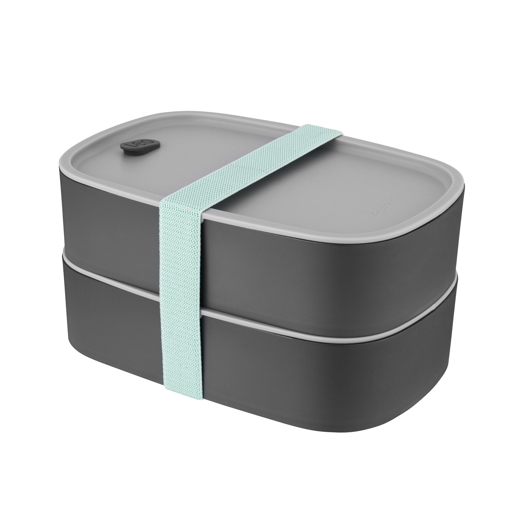 Leo 3pc Dual Bento Box Set /Strap, Gray & Mint - Bed Bath & Beyond -  22208484