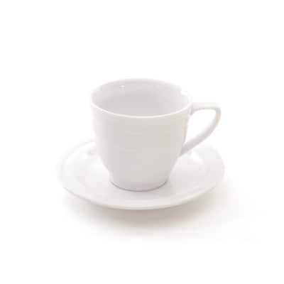 Essentials Eclipse Breakfast Cup/Saucer, .4 Qt,