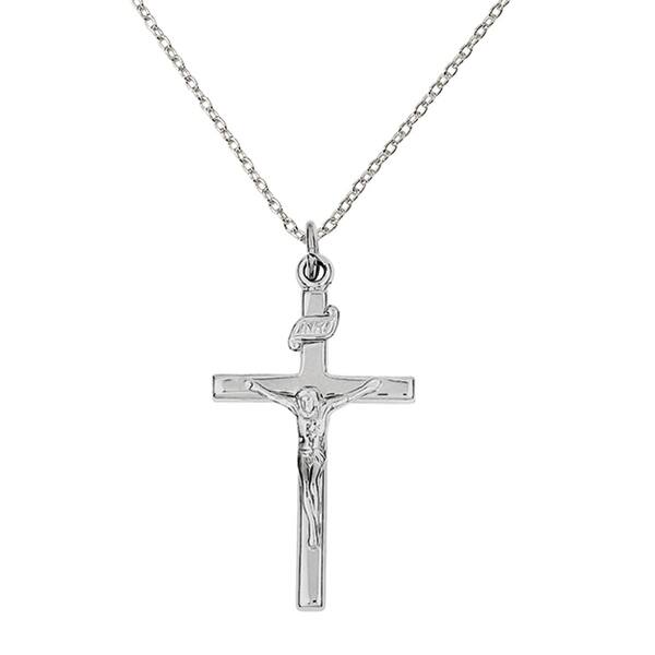 Cross Crucifix pendant 925 sterling silver 30 x 18 x 4 MM.