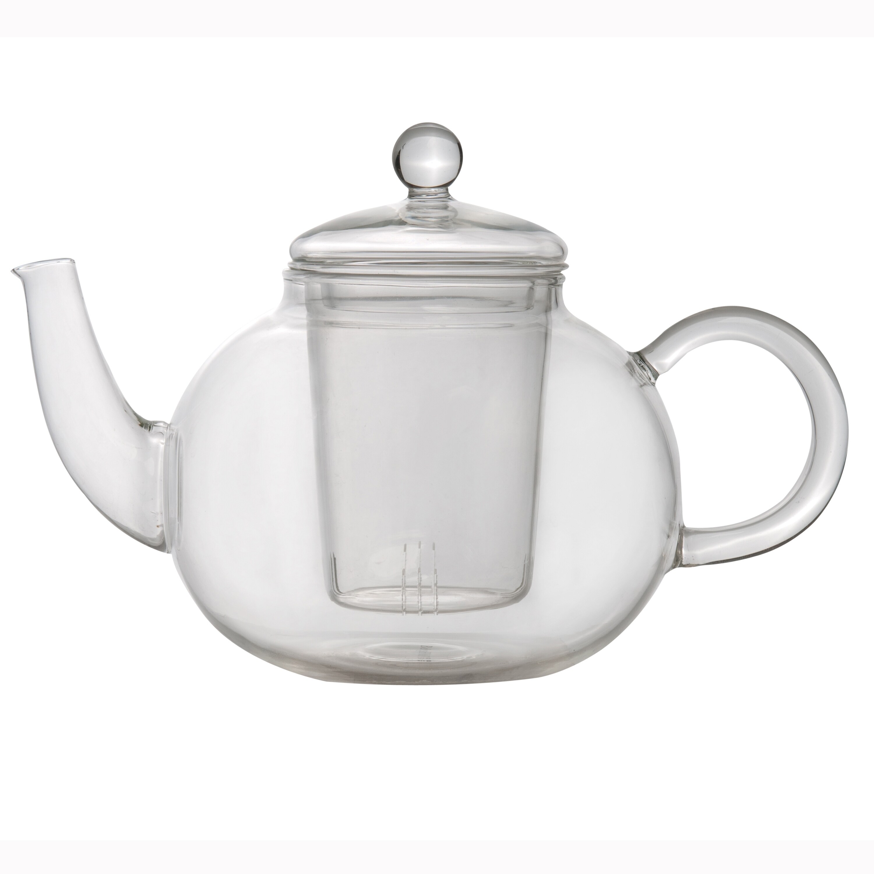 25oz Tempered Glass Tea Pot Infuser with Stainless Steel Basket