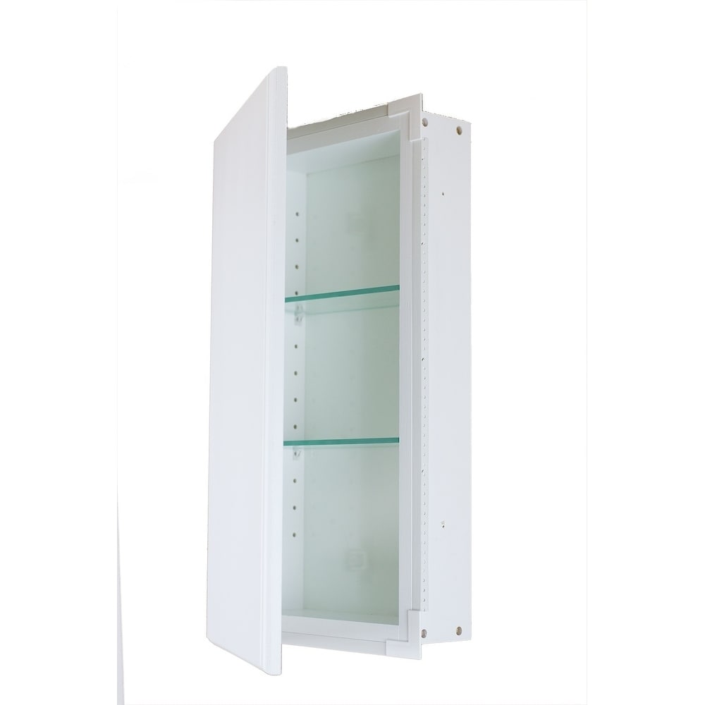 Shop Rockford White Recessed Frameless Wall Cabinet 3 5 In Deep