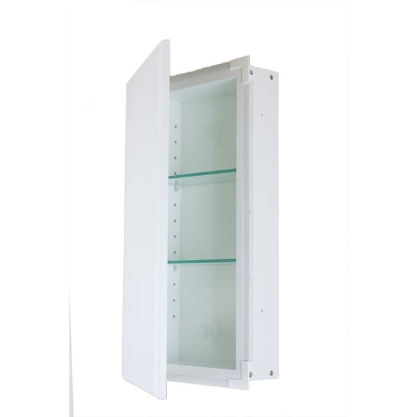 Shop Rockford White Recessed Frameless Wall Cabinet 3.5 In ...