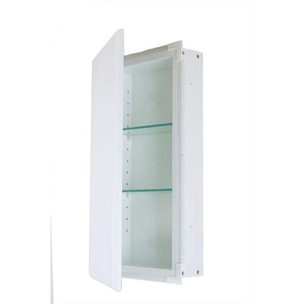 Shop Rockford White Recessed Frameless Wall Cabinet 3 5 In Deep