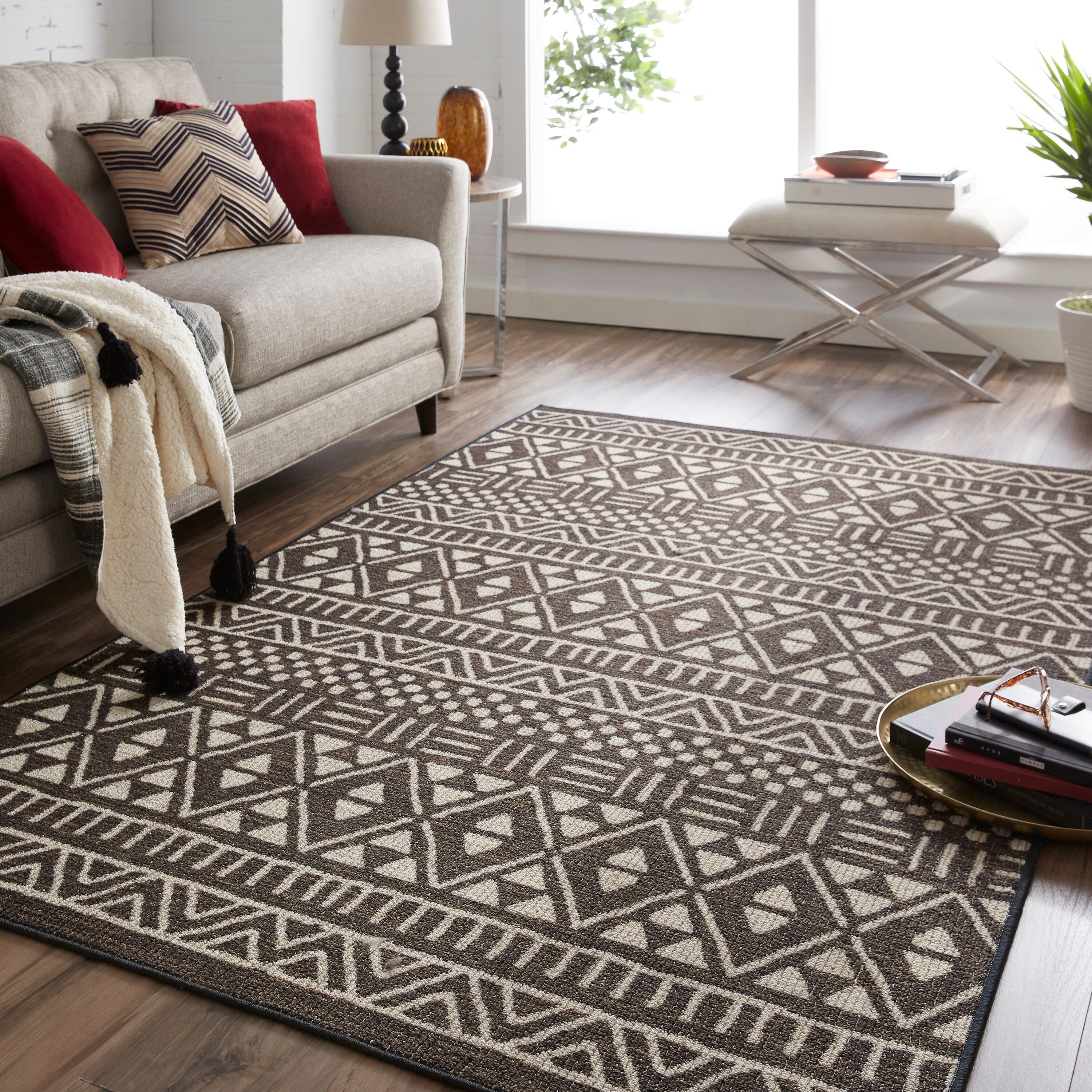 Mohawk Home Heritage Khari Aztec Area Rug 7 6 X 10 22210361 Heritage Khari Aztec Area Rug
