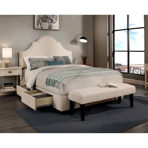 Republic Design House Steel-Core Portman Storage Bed with Bench