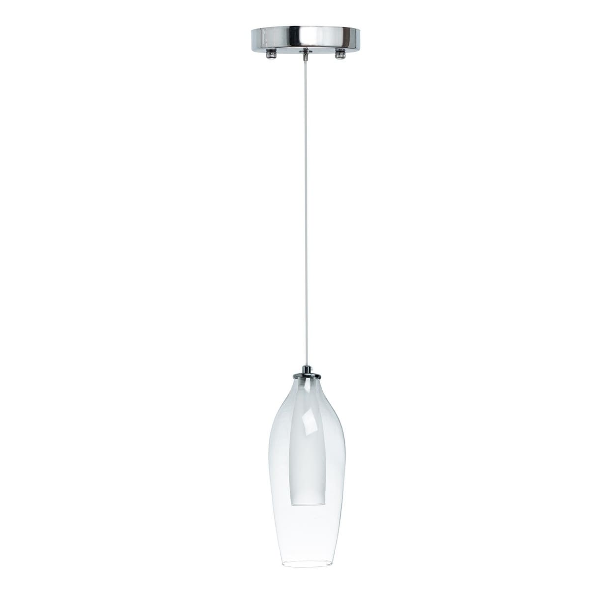 Modern Glass Duo Tone LED Chandelier- Small (Cylinder) - Chandeliers For Bedrooms by Overstock.com