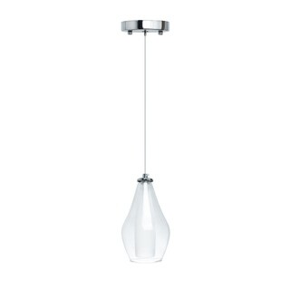 Modern Glass Duo Tone LED Chandelier- Small (Cage) - Chandeliers For Bedrooms by Overstock.com