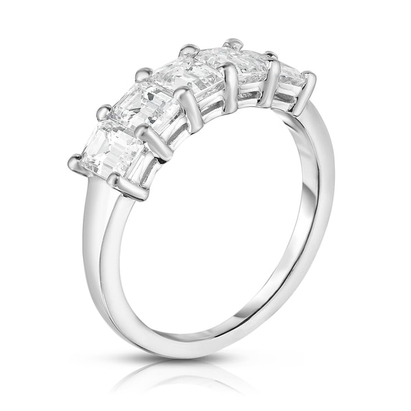 Noray Designs Platinum 5-Stone Emerald Cut Diamond (1.60 Ct, G Color, VS Clarity) Ring. Opens flyout.