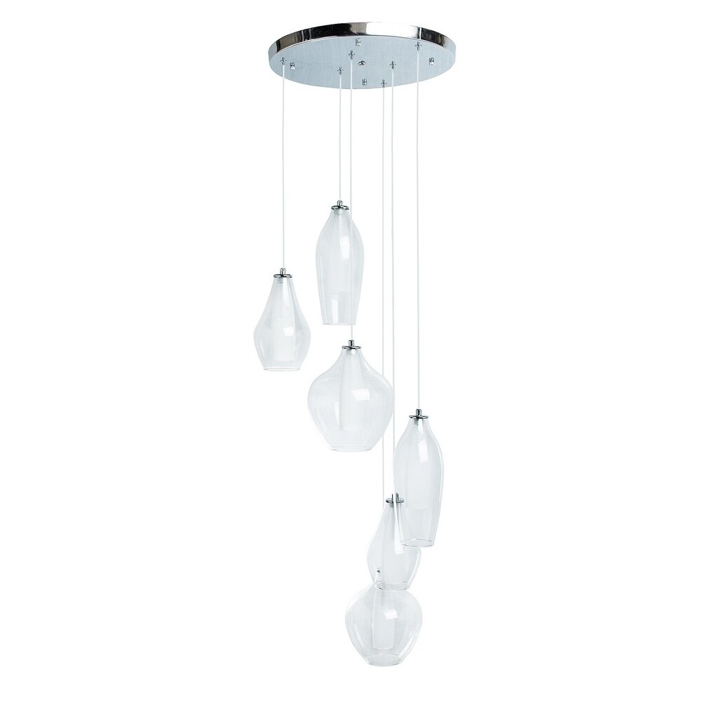 Multi Glass- Pendant Chandelier - Chandeliers For Bedrooms by Overstock.com