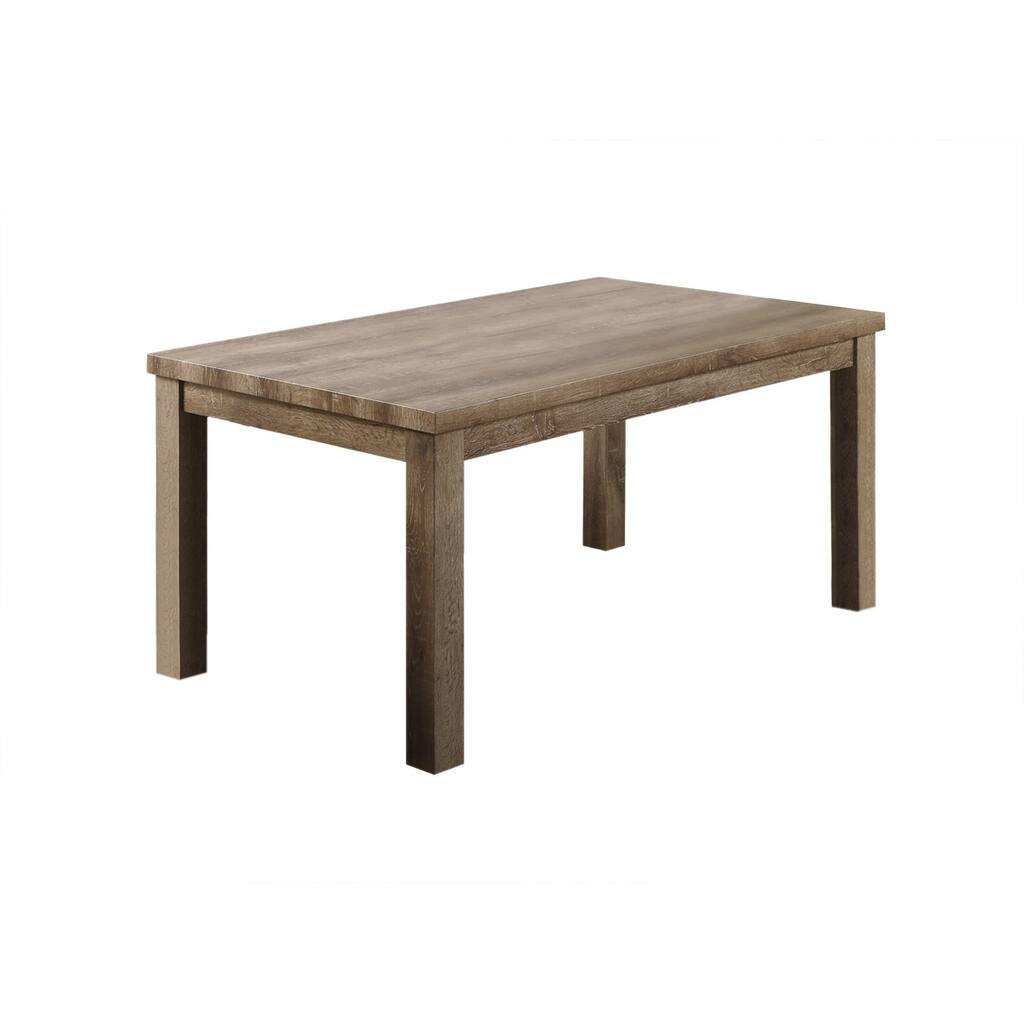 Best Master Furniture Light Oak Rectangular Dining Table