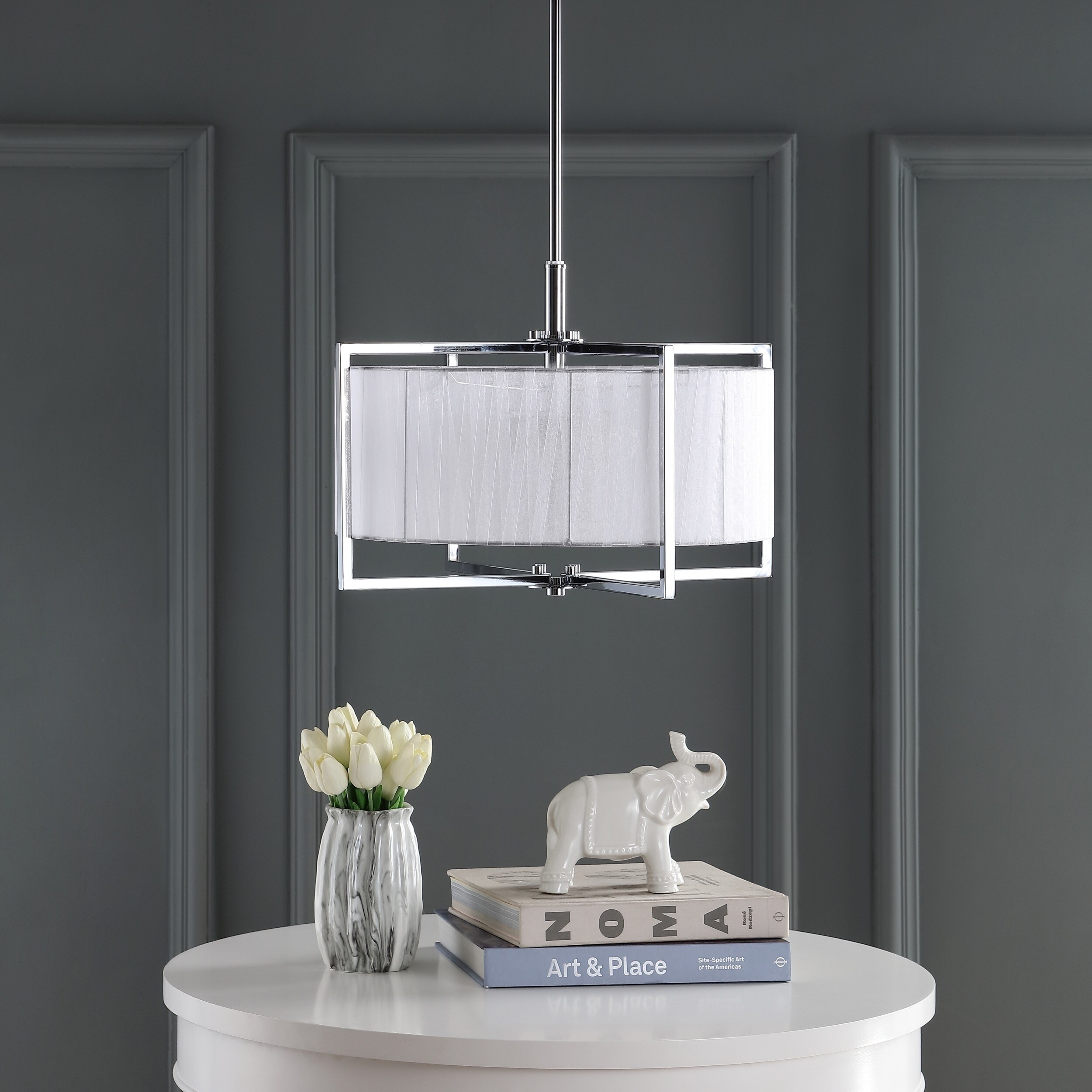 Safavieh Lighting Milano Adjustable 3-light Chrome Pendant - Chandeliers For Bedrooms by Overstock.com