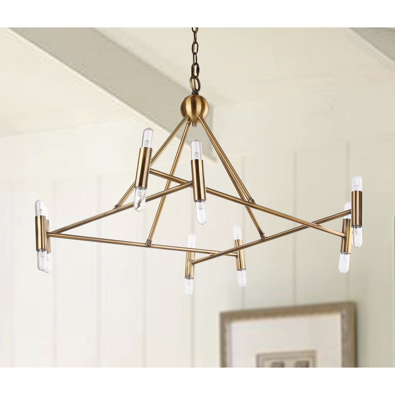 Safavieh Lighting Hegarty Adjustable 16-light LED Gold Chandelier - Chandeliers For Bedrooms by Overstock.com