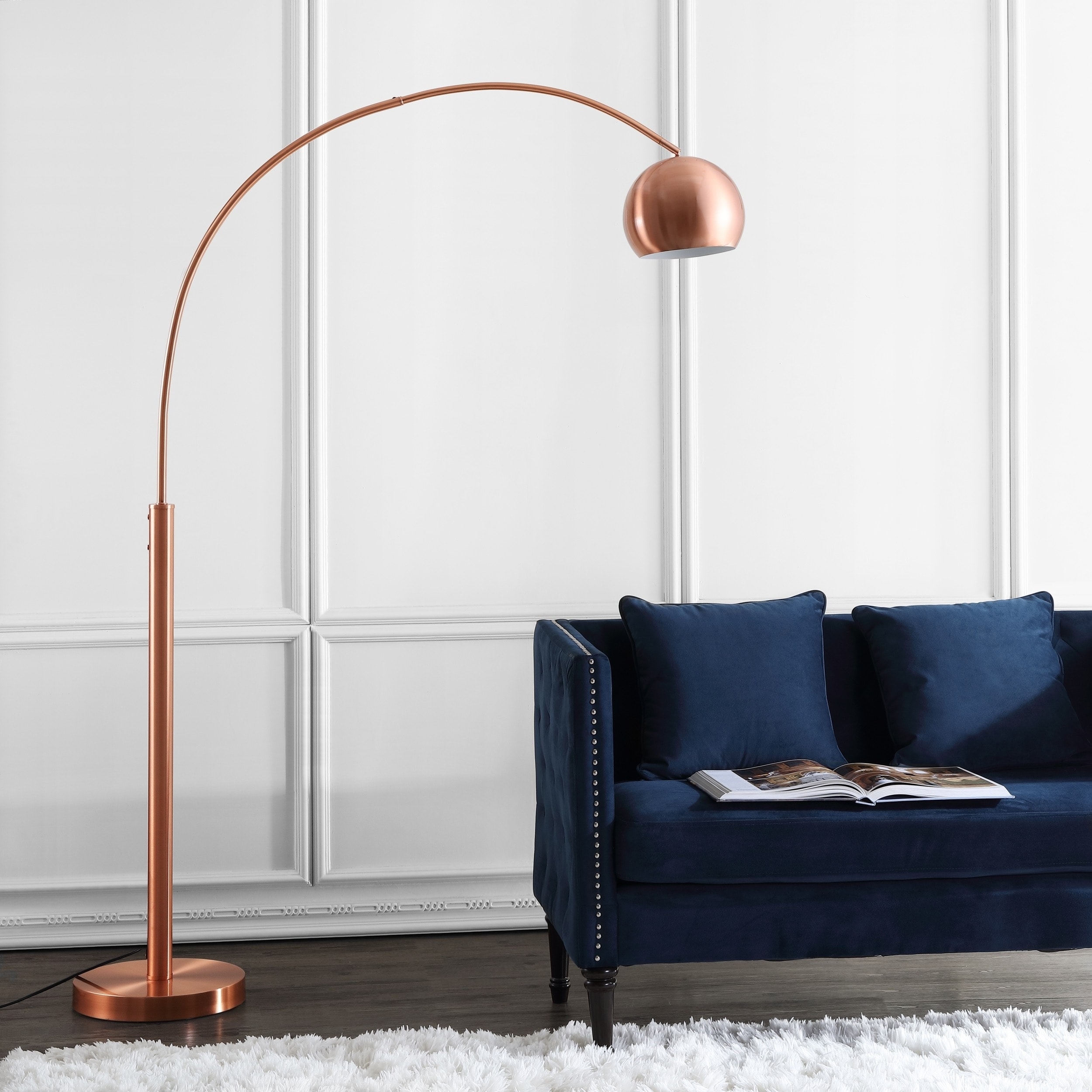Safavieh Lighting 70 Inch Sade Copper Led Floor Lamp 12 X 70 Inch Sade Copper Led Floor Lamp