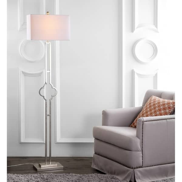 Safavieh Lighting 64 Inch Kennelly Silver Led Floor Lamp Inch Kennelly Silver Led Floor Lamp