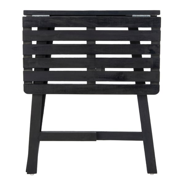 Safavieh Outdoor Living Benton Balcony Table - Dark Slate Gray - 23.6" x 15.4" x 38.4"