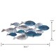 Danya B. School of Fish Modern Metal Wall Art - Perfect for Coastal, Nautical, Beach, or Boat Décor - Thumbnail 3