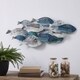 Danya B. School of Fish Modern Metal Wall Art - Perfect for Coastal, Nautical, Beach, or Boat Décor - Thumbnail 0